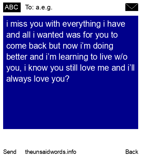 unsent message to a.e.g.