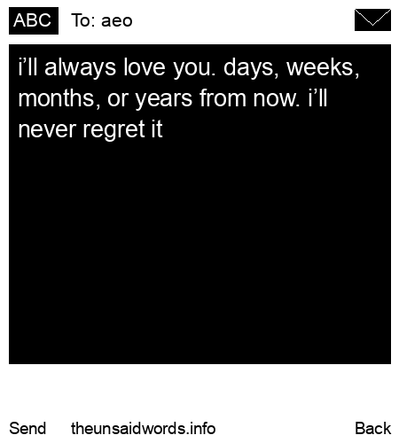 unsent message to aeo