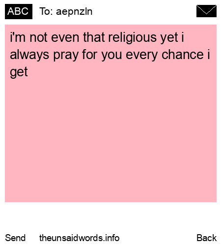unsent message to aepnzln