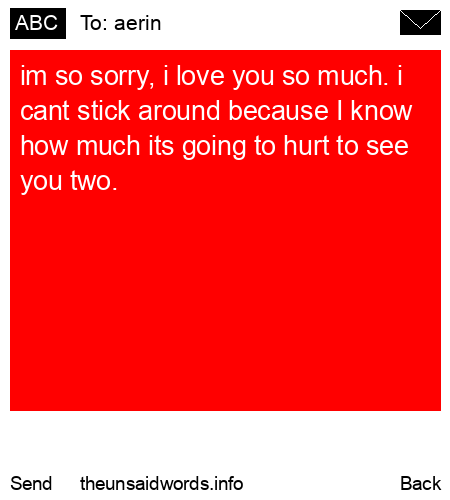 unsent message to aerin