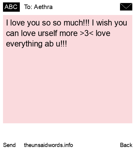 unsent message to Aethra
