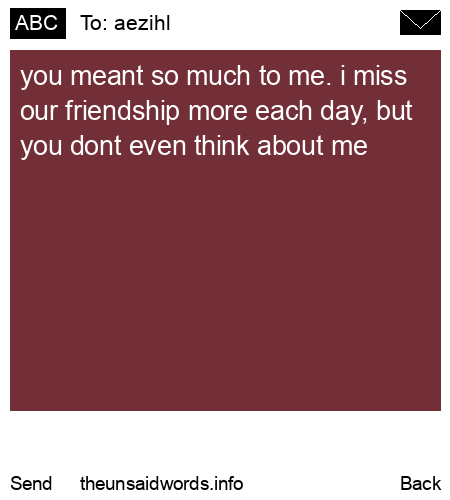 unsent message to aezihl