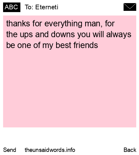unsent message to Eterneti 