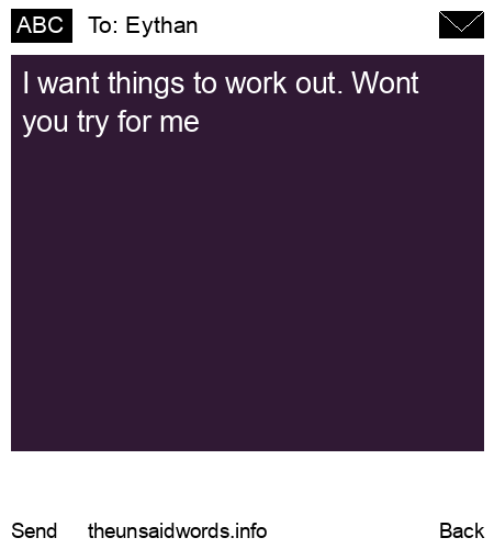 unsent message to Eythan 
