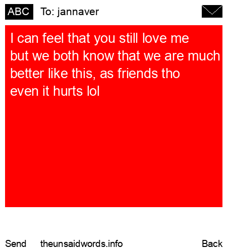 unsent message to jannaver
