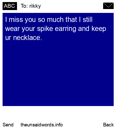 unsent message to rikky