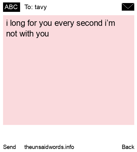 unsent message to tavy