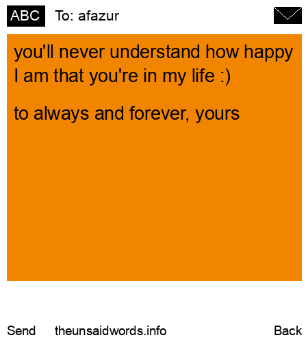 unsent message to afazur