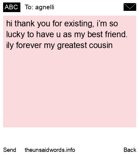 unsent message to agnelli