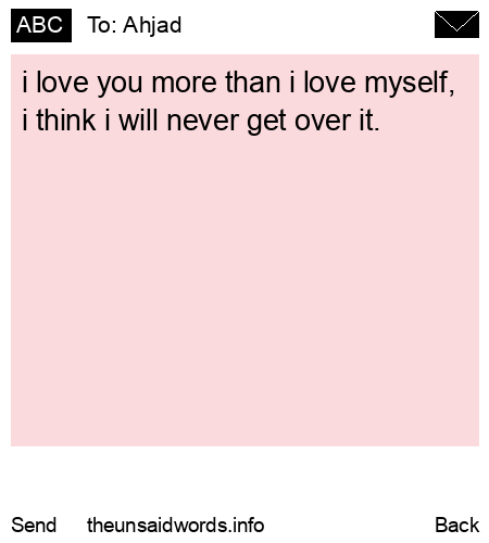 unsent message to Ahjad