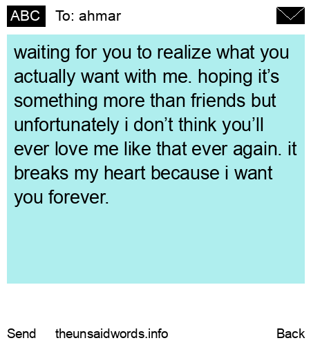 unsent message to ahmar