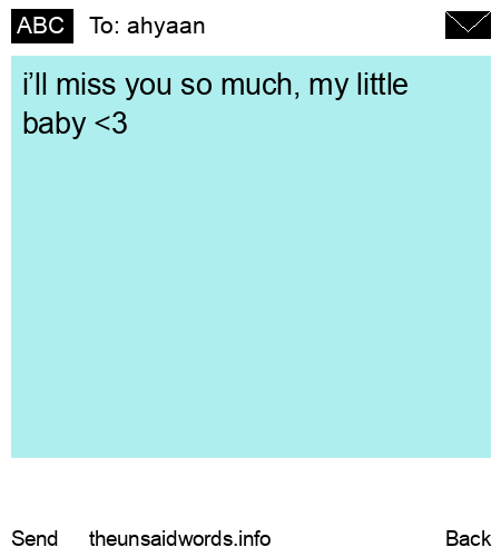 unsent message to ahyaan