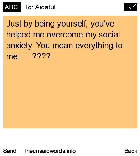 unsent message to Aidatul