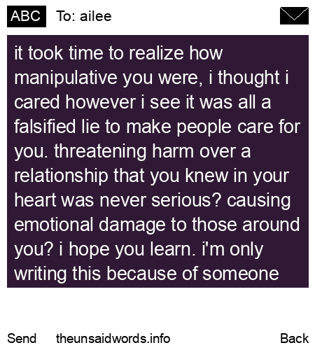 unsent message to ailee