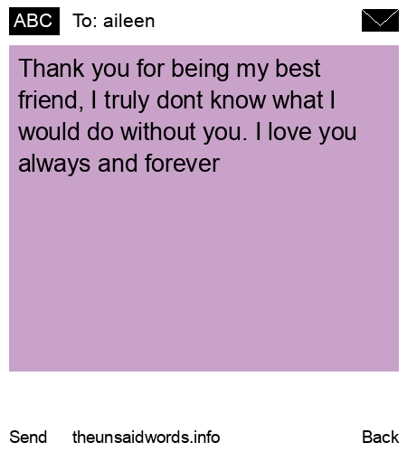 unsent message to aileen