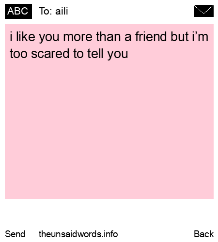 unsent message to aili