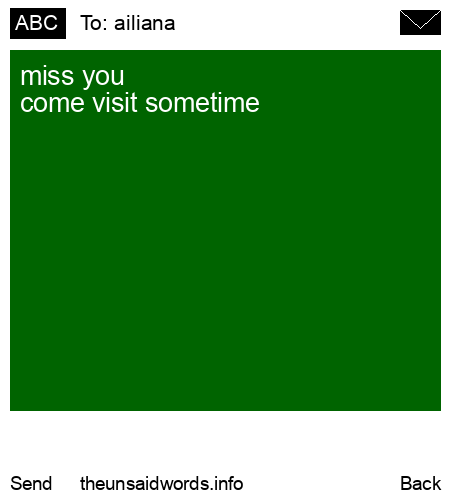 unsent message to ailiana
