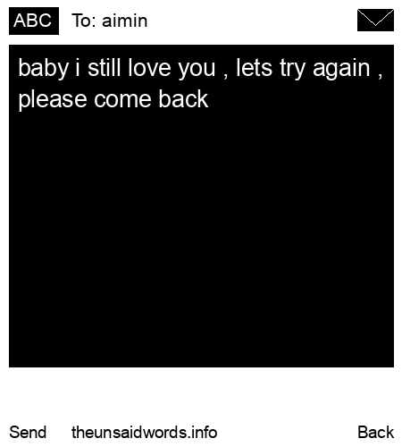 unsent message to aimin 