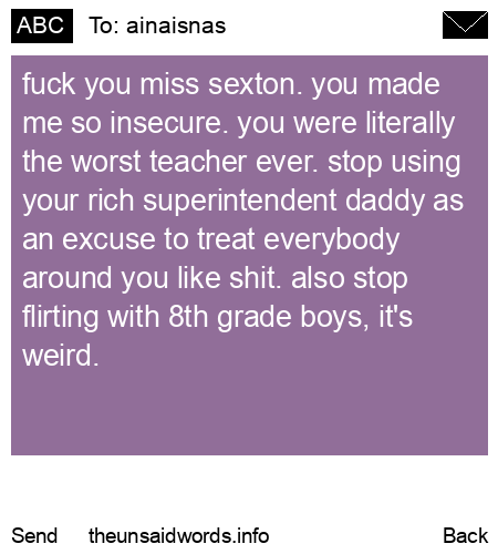 unsent message to ainaisnas