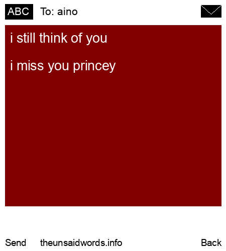 unsent message to aino