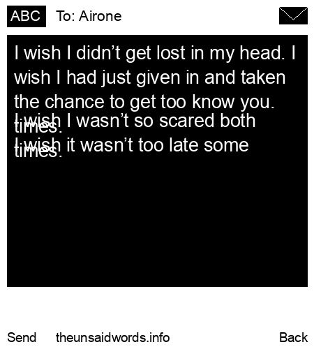 unsent message to Airone
