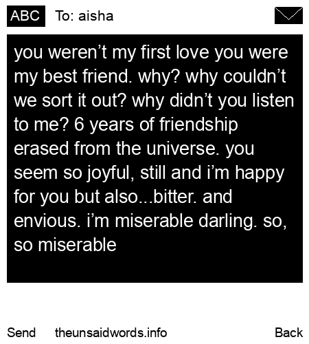 unsent message to aisha