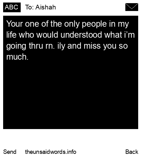 unsent message to Aishah