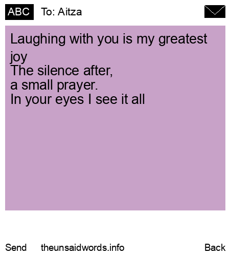 unsent message to Aitza