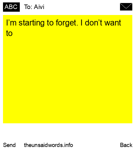 unsent message to Aivi