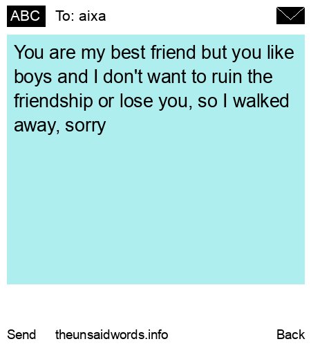 unsent message to aixa