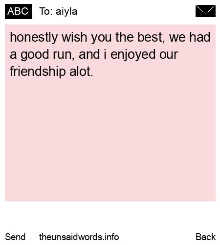 unsent message to aiyla
