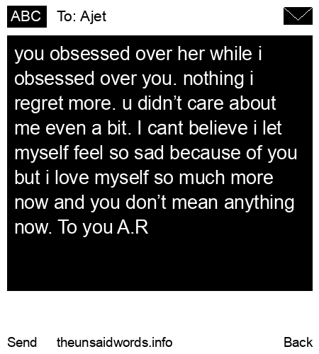 unsent message to Ajet