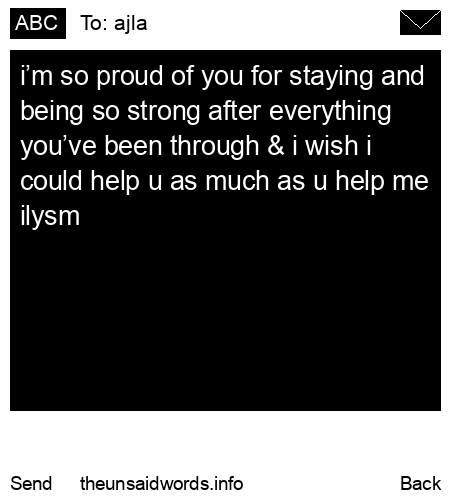 unsent message to ajla