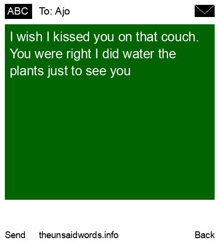 unsent message to Ajo