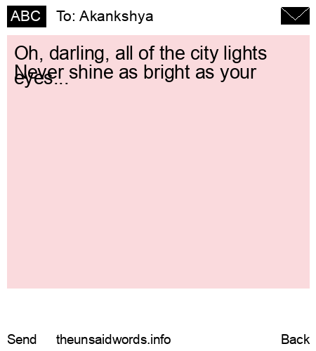 unsent message to Akankshya 