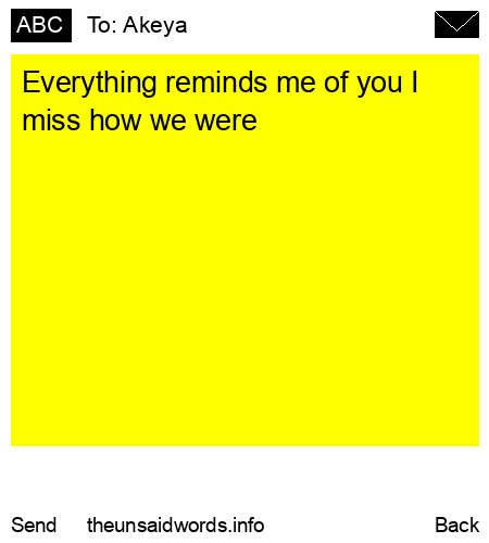 unsent message to Akeya