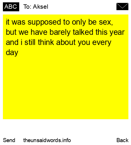 unsent message to Aksel