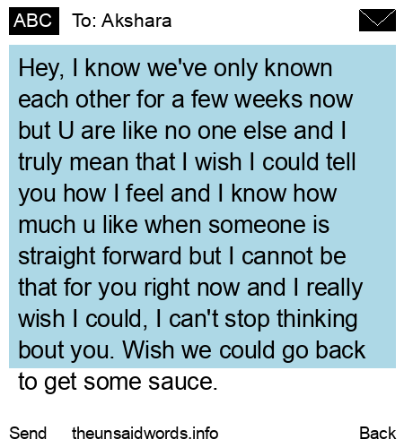 unsent message to Akshara