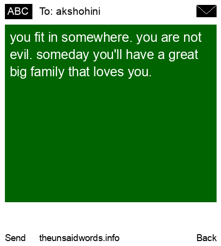 unsent message to akshohini 