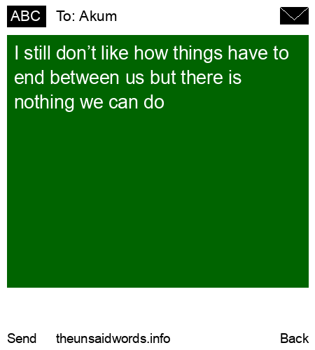unsent message to Akum
