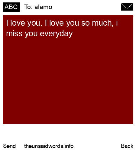 unsent message to alamo