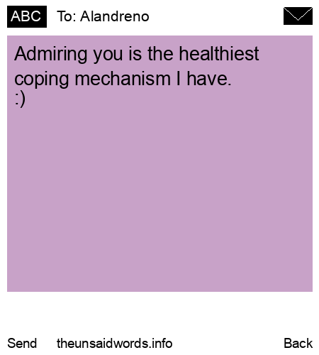 unsent message to Alandreno 