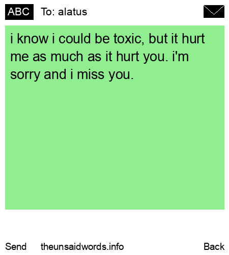unsent message to alatus