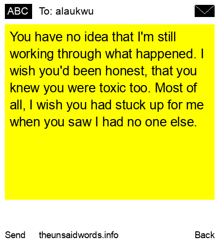 unsent message to alaukwu