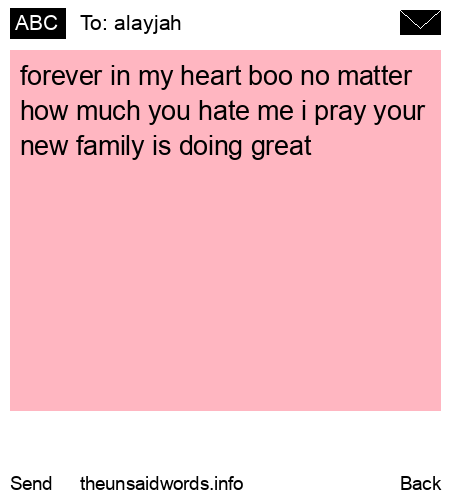 unsent message to alayjah 