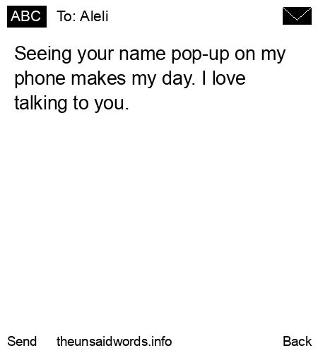 unsent message to Aleli