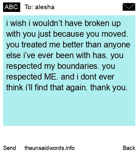 unsent message to alesha