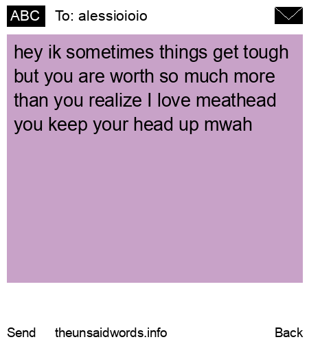 unsent message to alessioioio