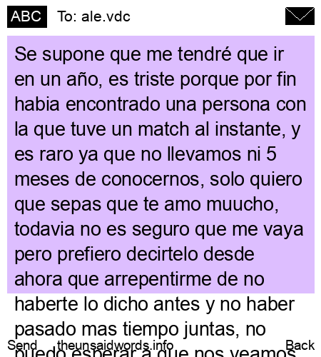 unsent message to ale.vdc