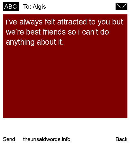 unsent message to Algis